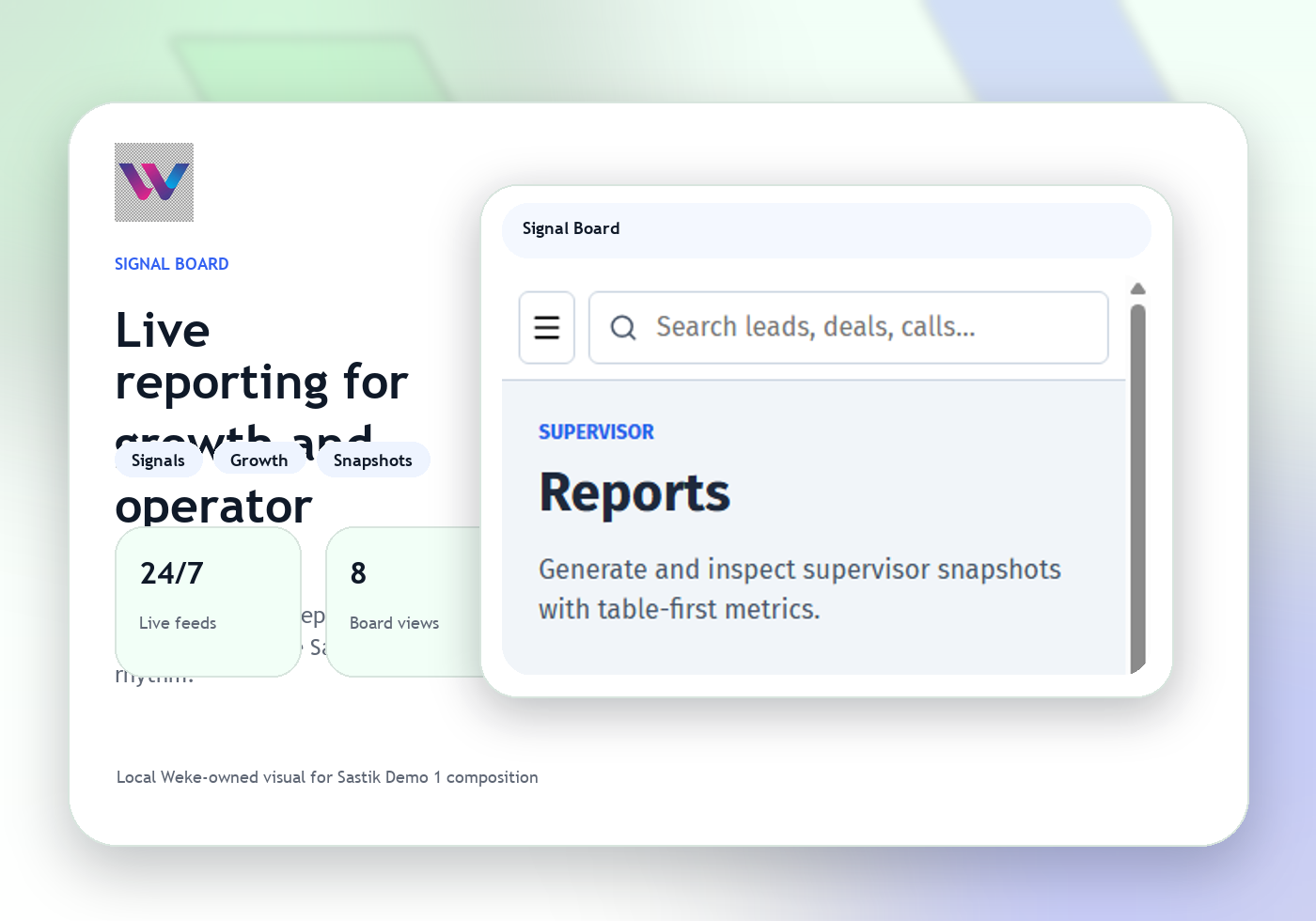 Analytics reporting panel used to show billing visibility and trend monitoring.